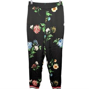 DO+BE Black Floral Jogger Pants Size S 🌸🌿